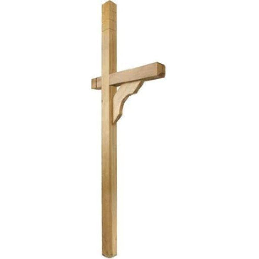 Unfinished A&L Furniture pressure-treated yellow pine mailbox post