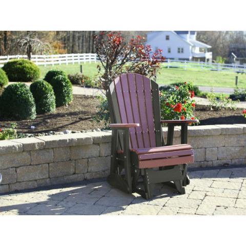 LuxCraft LuxCraft Adirondack Recycled Plastic 2 Foot Glider Chair Glider Chair
