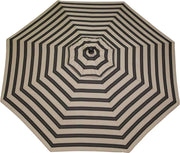 LuxCraft LuxCraft Berenson Tuxedo 9' Market Outdoor Umbrella Berenson Tuxedo / Black Accessories 9MUBT8521-Black