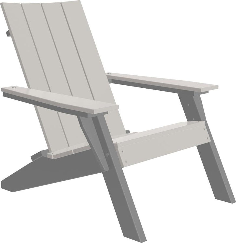 LuxCraft Luxcraft Dove Gray Urban Adirondack Chair Dove Gray on Slate Adirondack Deck Chair UACDGS