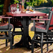 LuxCraft LuxCraft Recycled Plastic 41" Square Table With Cup Holder Tables