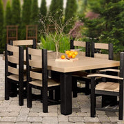 LuxCraft LuxCraft Recycled Plastic 4x6 Contemporary Table With Cup Holder Tables