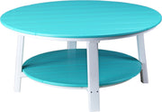 LuxCraft LuxCraft Recycled Plastic Deluxe Conversation Table With Cup Holder Conversation Table