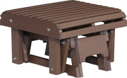 LuxCraft LuxCraft Recycled Plastic Glider Footrest Chestnut Brown Accessories PGFCBR