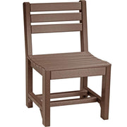LuxCraft LuxCraft Recycled Plastic Island Side Chair Chestnut Brown / Bar Chair ISCBCBR