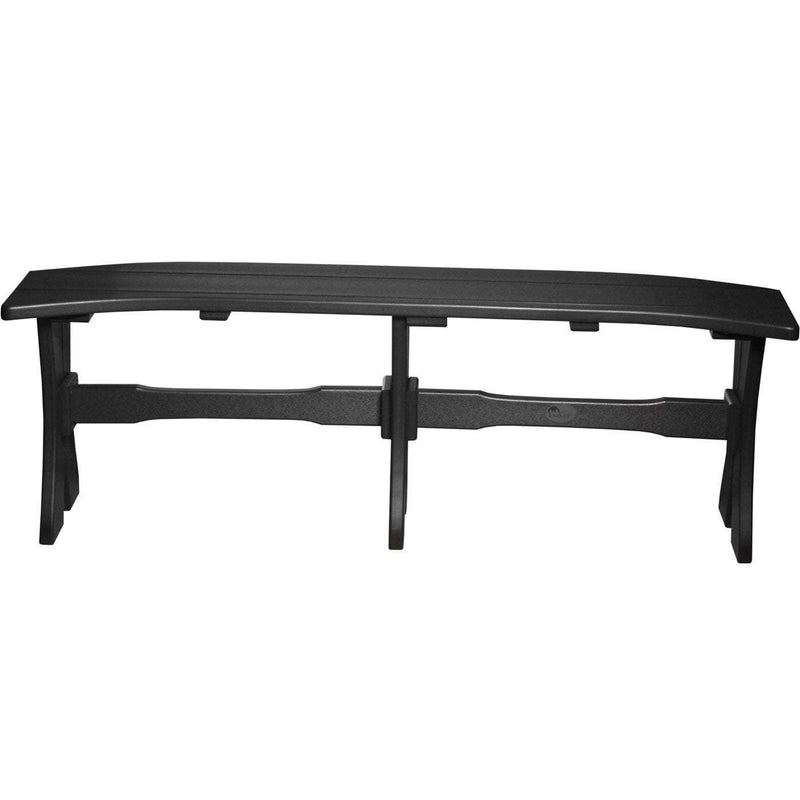 LuxCraft LuxCraft Recycled Plastic Table Bench Black / 52" Bench P52TBBK