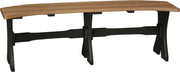 LuxCraft LuxCraft Weatherwood Recycled Plastic Table Bench With Cup Holder Bench