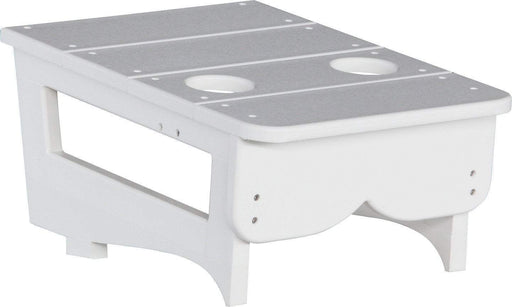 LuxCraft LuxCraft White Recycled Plastic Center Table Cupholder White Accessories PCTAW
