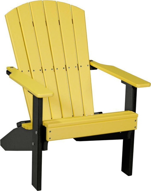 Yellow LuxCraft recycled plastic Lakeside Adirondack chair