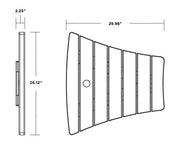 Polywood Polywood 600 Series Angled Adirondack Dining Connecting Table Adirondack Table