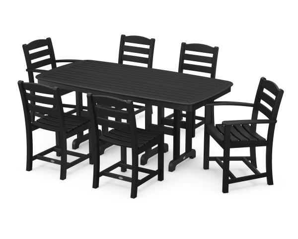 Polywood Polywood Black La Casa Cafš 7-Piece Dining Set Black Dining Sets PWS131-1-BL 190609061905