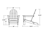Polywood Polywood Classic Folding Adirondack Chair Adirondack Chair