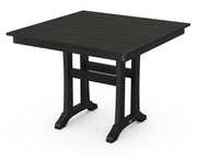 Polywood Polywood Farmhouse Trestle 37" Dining Table Black Dining Table PL81-T1L1BL 190609021626