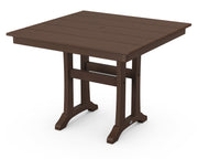 Polywood Polywood Farmhouse Trestle 37" Dining Table Mahogany Dining Table PL81-T1L1MA 190609021657