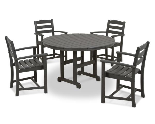 Polywood Polywood La Casa Cafš 5-Piece Dining Set Teak Dining Sets PWS100-1-TE 845748031608