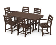 Polywood Polywood La Casa Cafš 7-Piece Dining Set Mahogany Dining Sets PWS131-1-MA 845748050425