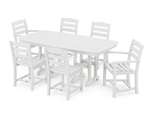Polywood Polywood La Casa Cafš 7-Piece Dining Set White Dining Sets PWS131-1-WH 845748050432