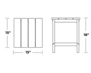 Polywood Polywood Long Island 18" Side Table Side Table