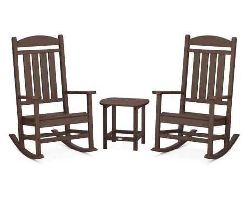 Polywood Polywood Mahogany Presidential Rocker 3-Piece Set Mahogany Rocking Chair PWS166-1-MA 190609007033