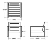 Polywood Polywood Modular Armless Chair Chairs