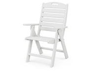 Polywood Polywood Nautical Highback Chair White Highback Chair NCH38WH 845748001656