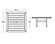 Polywood Polywood Nautical Trestle 59" Dining Table Dining Table
