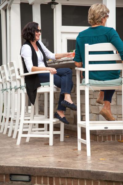 Polywood Polywood Teak La Casa Cafš Bar Arm Chair Teak Arm Chair TD202TE 845748025331
