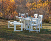 Polywood Polywood Teak Nautical 37" x 72" Dining Table Teak Dining Table NCT3772TE 845748042406