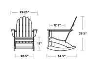 Polywood Polywood Vineyard Adirondack Rocking Chair Rocking Chair