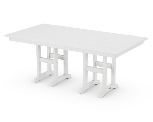 Polywood Polywood White Farmhouse 37" x 72" Dining Table White Dining Table FDT3772WH 190609136467